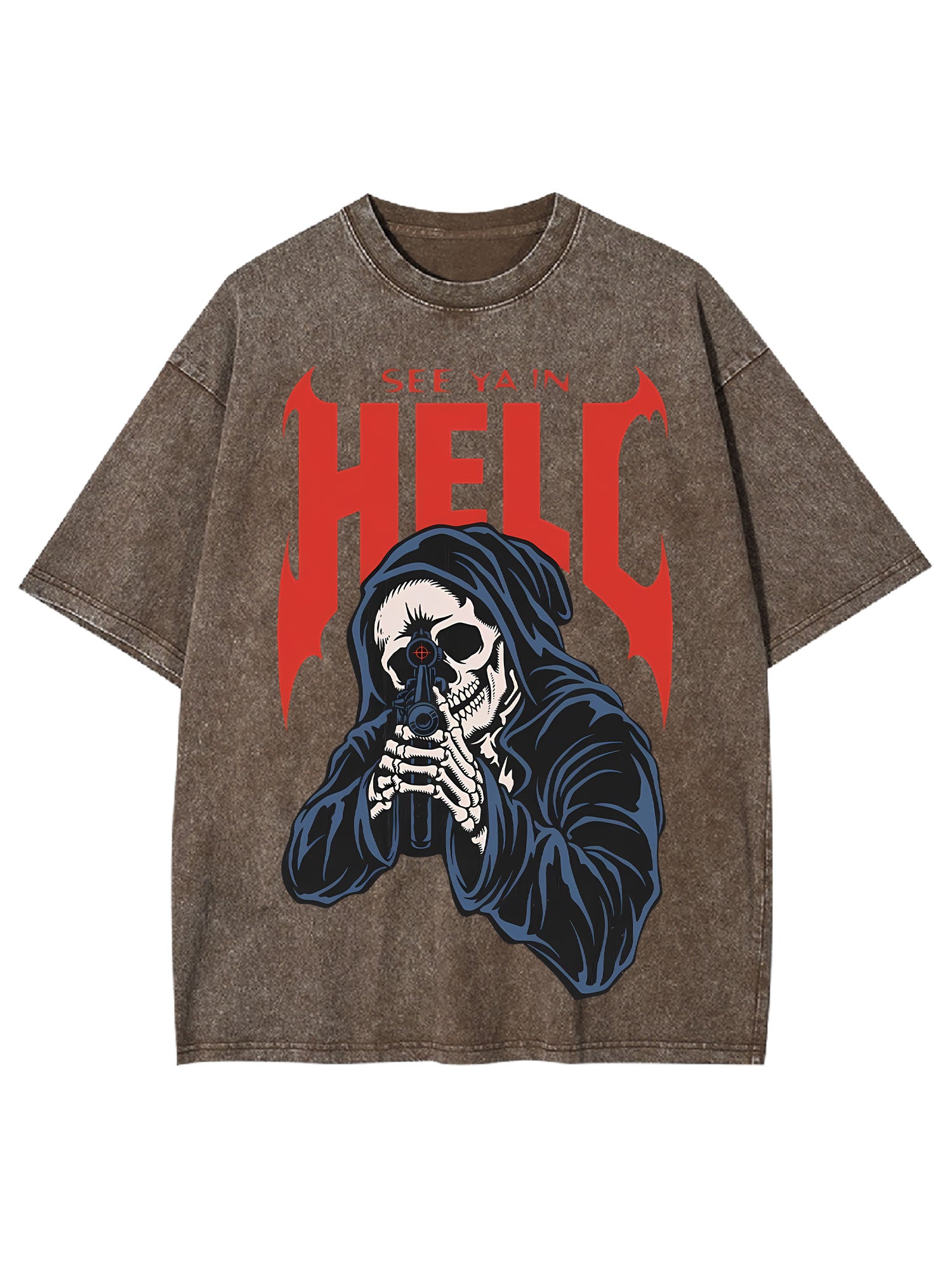See Ya In Hell Washed Tshirt