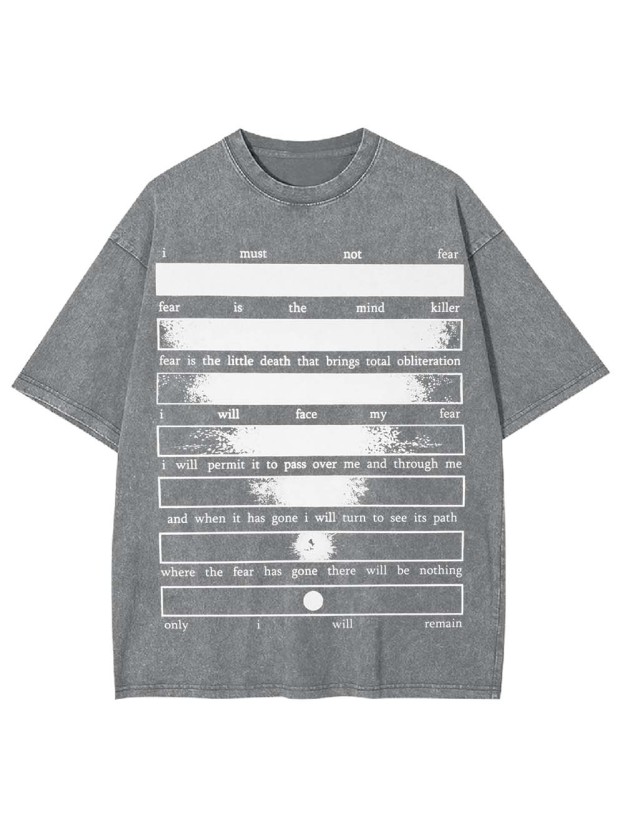 CONQUERING FEAR WASHED TSHIRT
