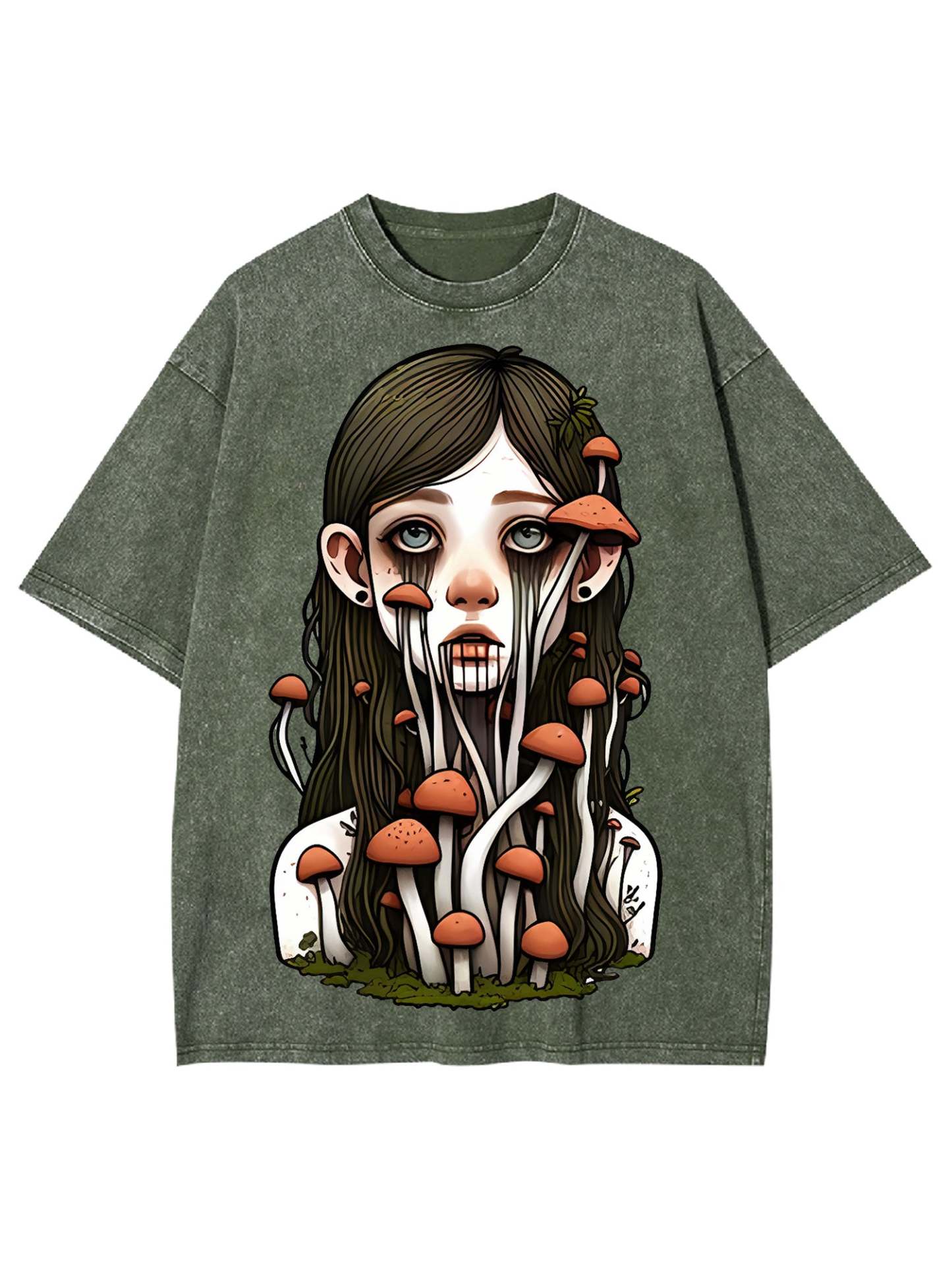 Mushroom Girl Washed Tshirt