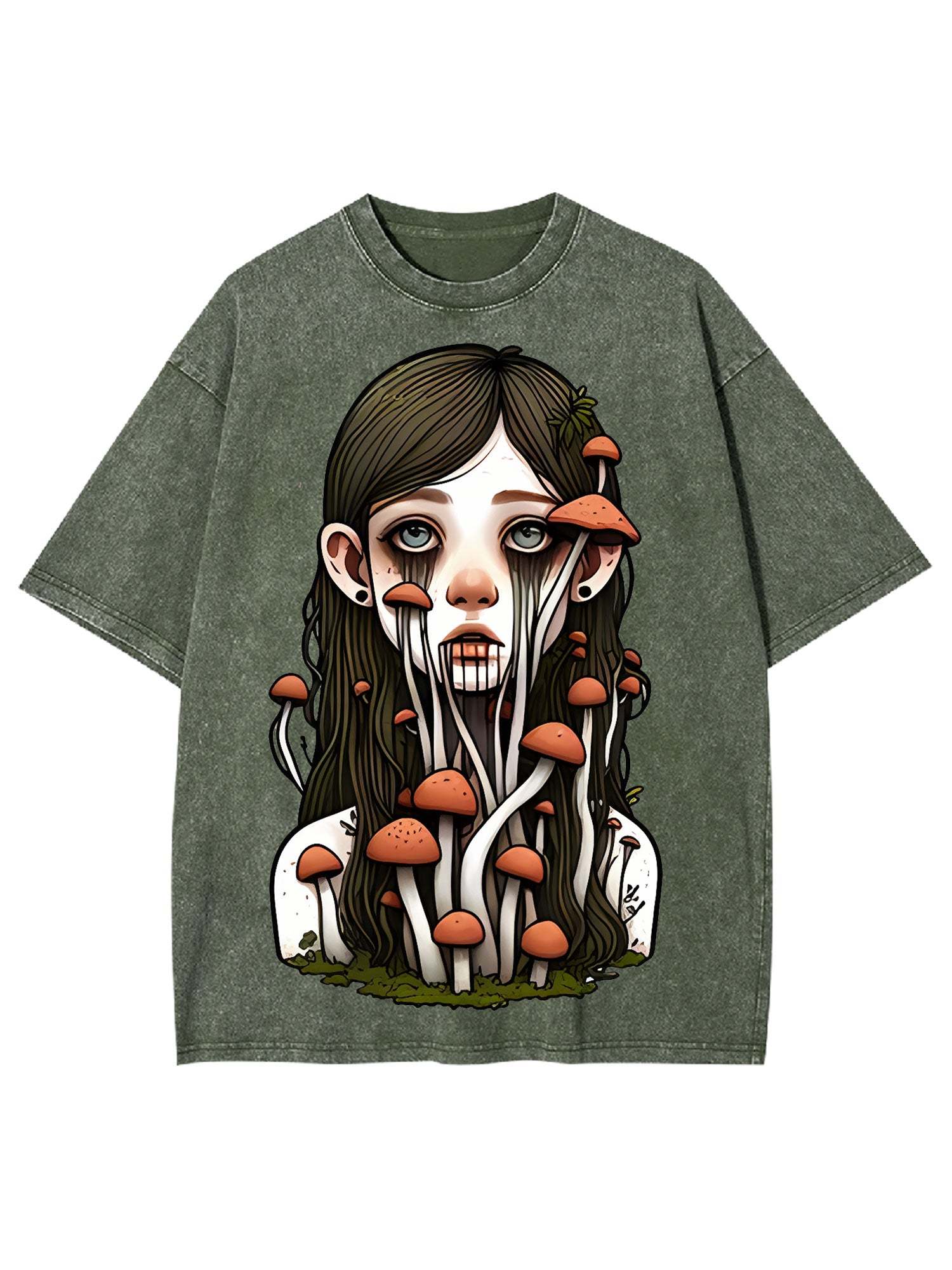 Mushroom Girl Washed Tshirt