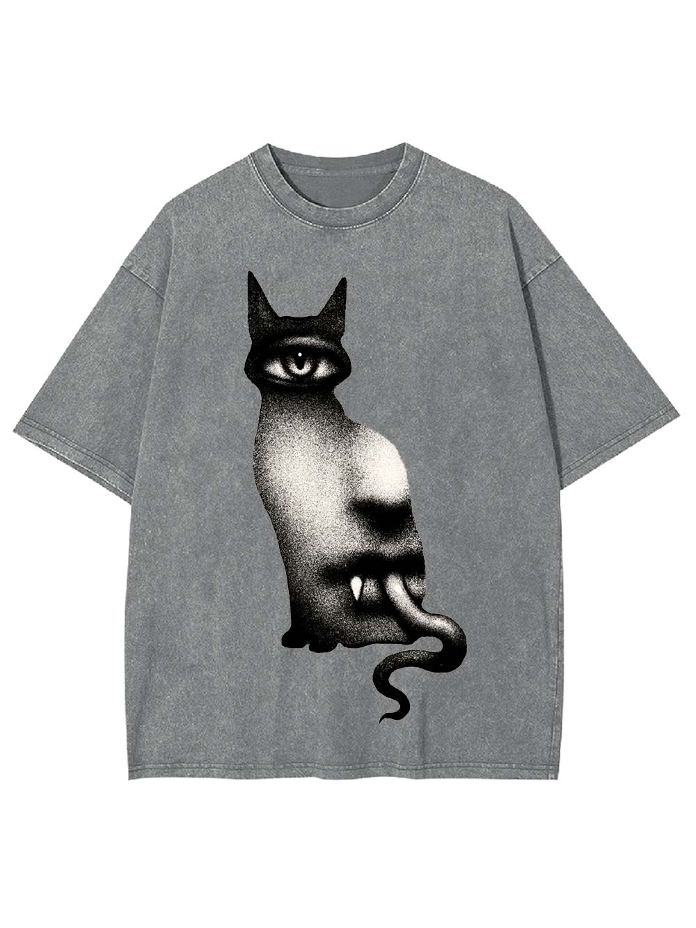 Surreal Feline Vision Washed Tshirt