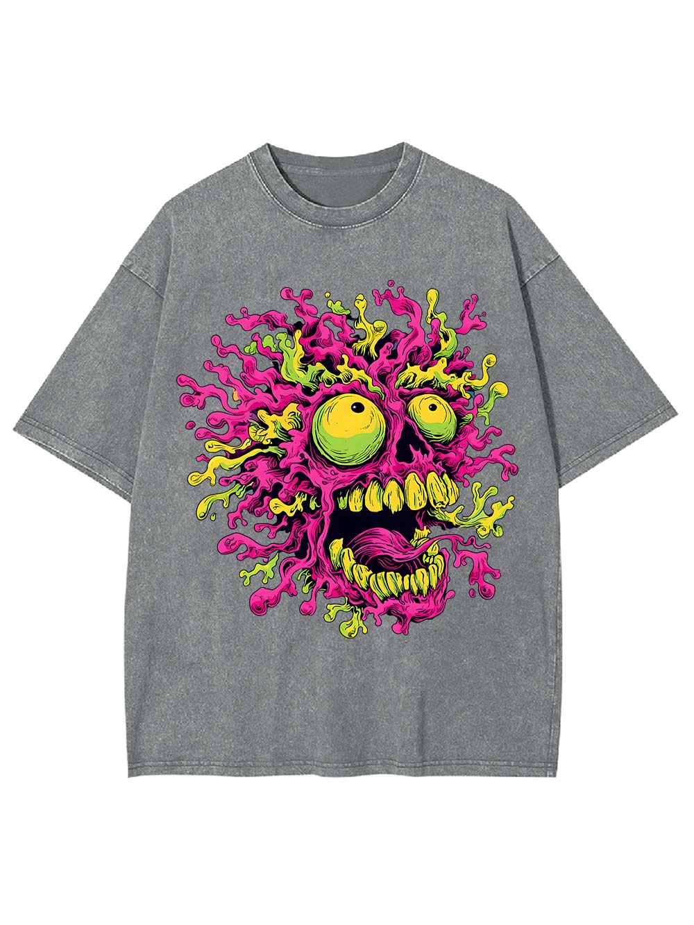 Neon Meltdow Washed Tshirt