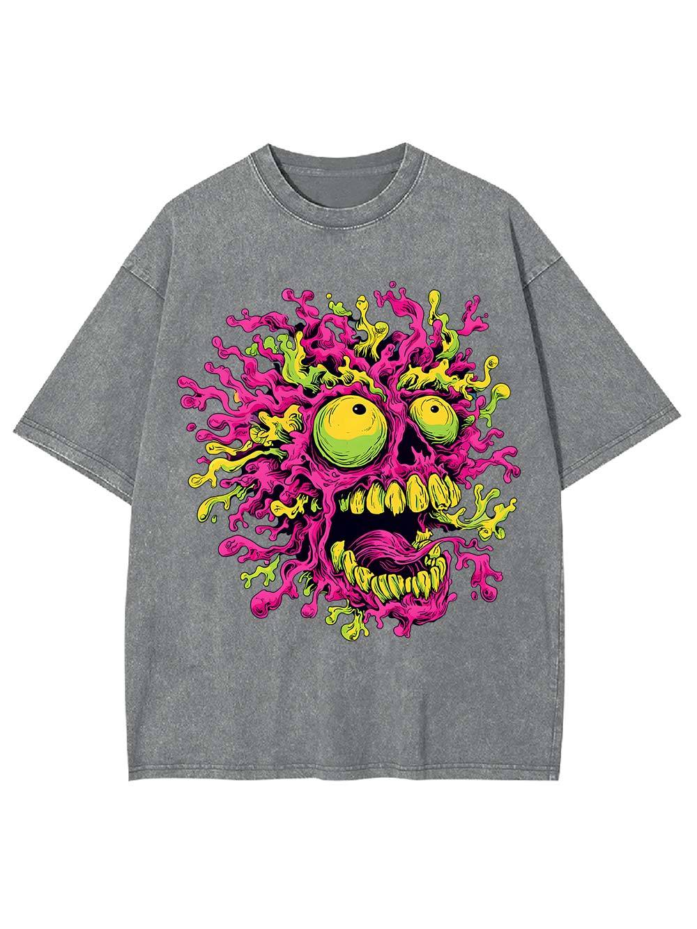 Neon Meltdow Washed Tshirt