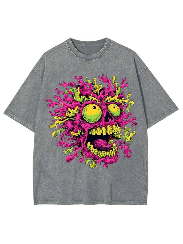 Neon Meltdow Washed Tshirt