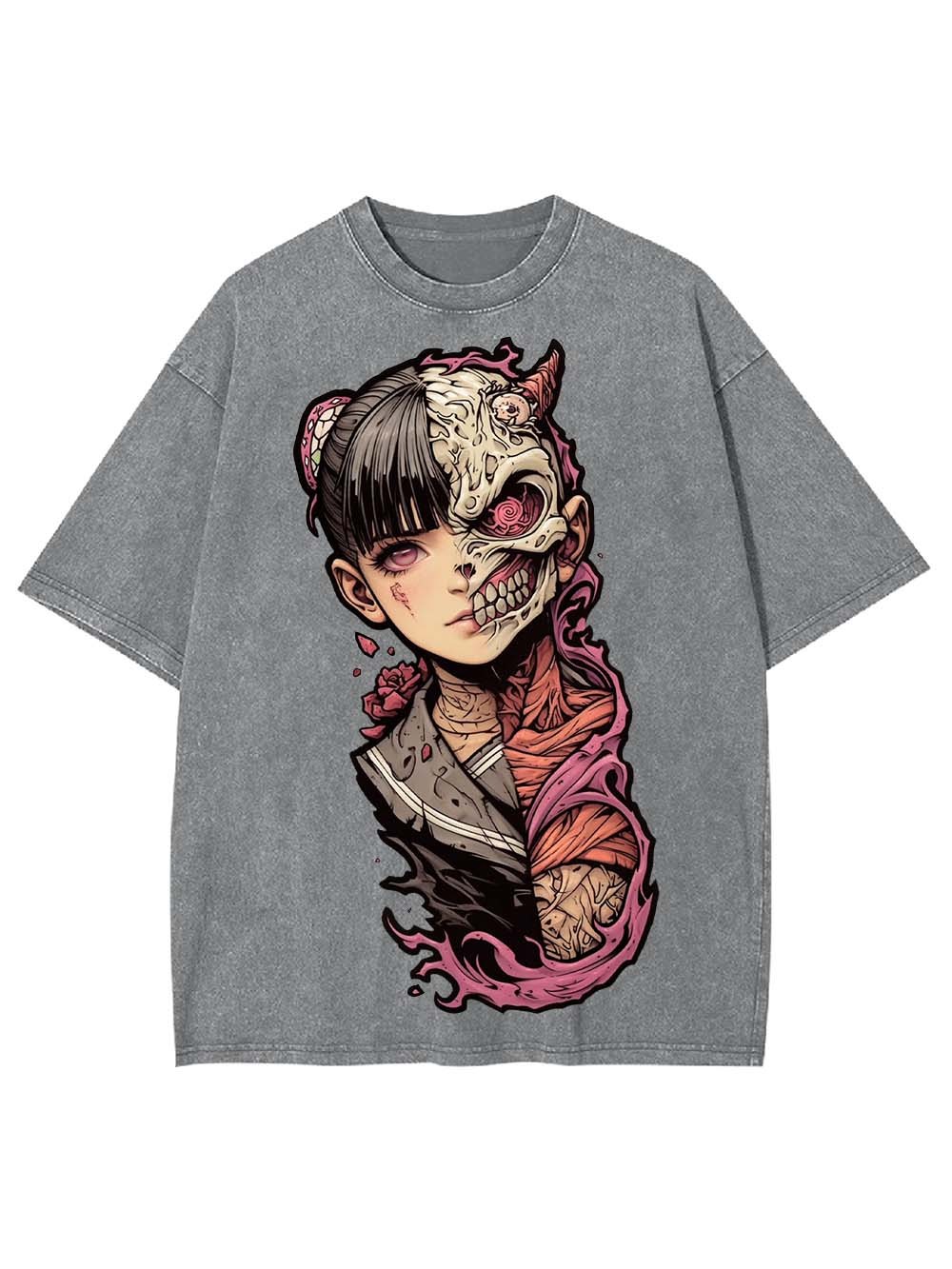 HALF DEMON, HALF HUMAN WASHED TSHIRT