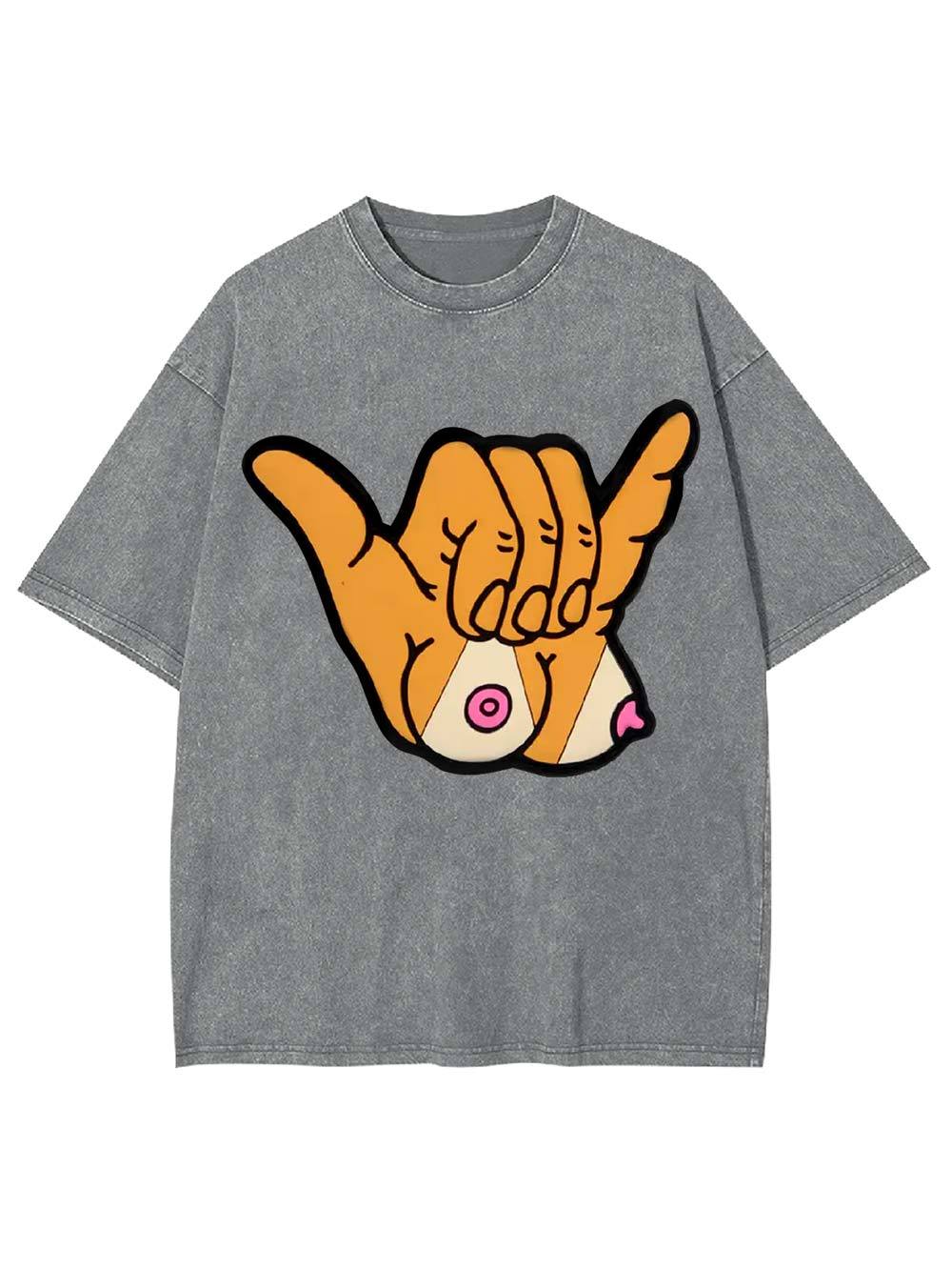 Cheeky Shaka Washed Tshirt