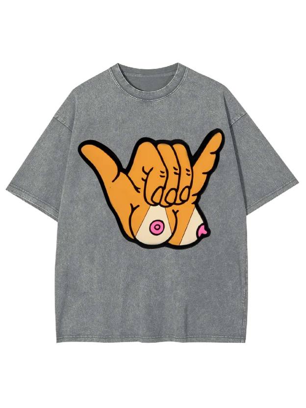 Cheeky Shaka Washed Tshirt