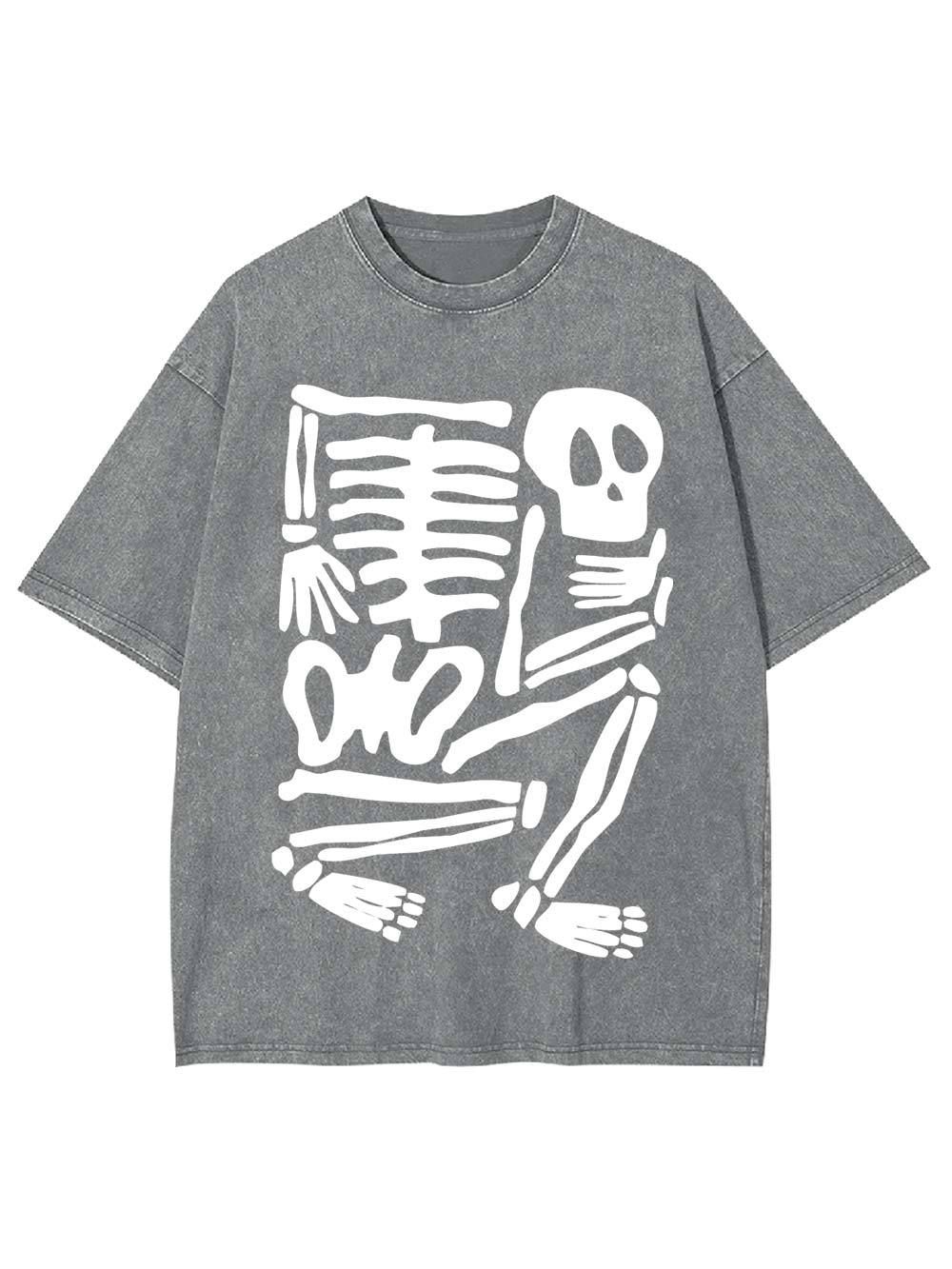 Skeleton Puzzle Washed Tshirt