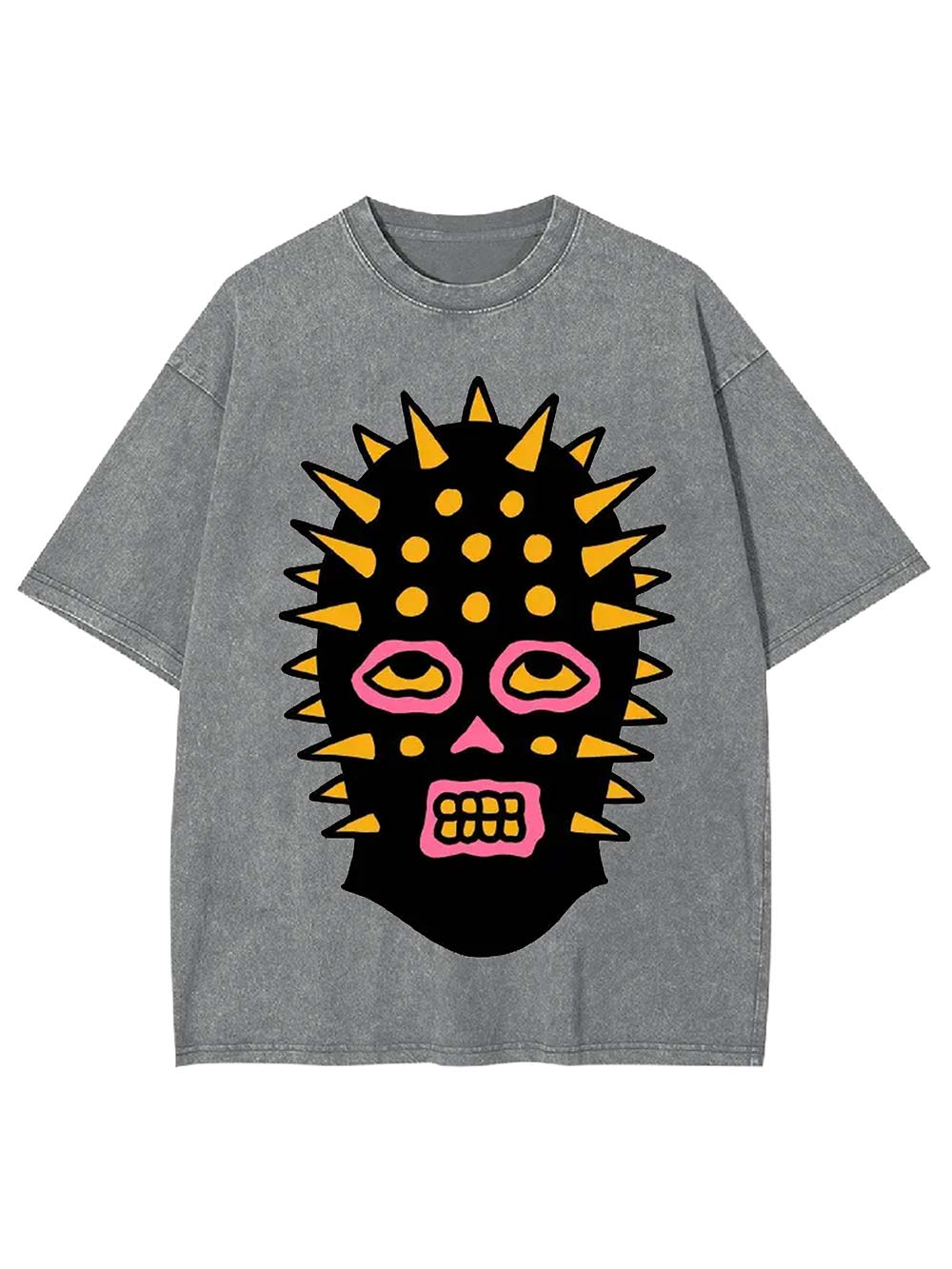 Spiked Mask Washed Tshirt