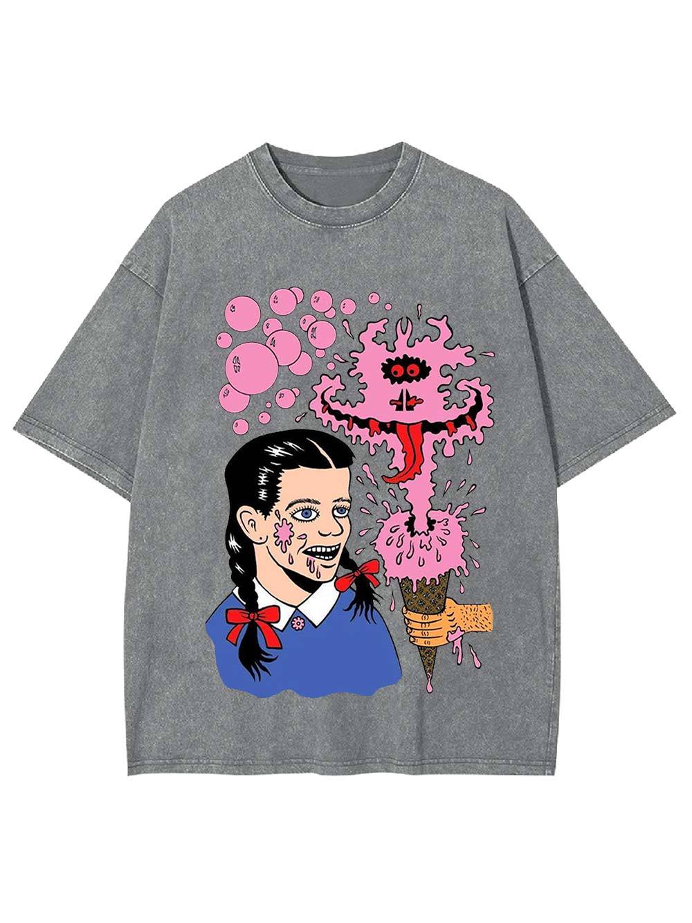 Cream Monster Outbreak Washed Tshirt