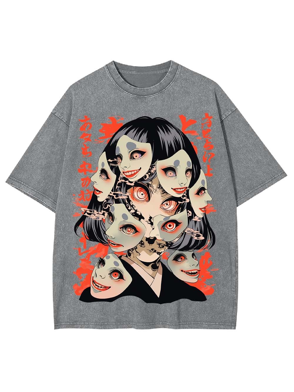 FACES OF CHAOS WASHED TSHIRT