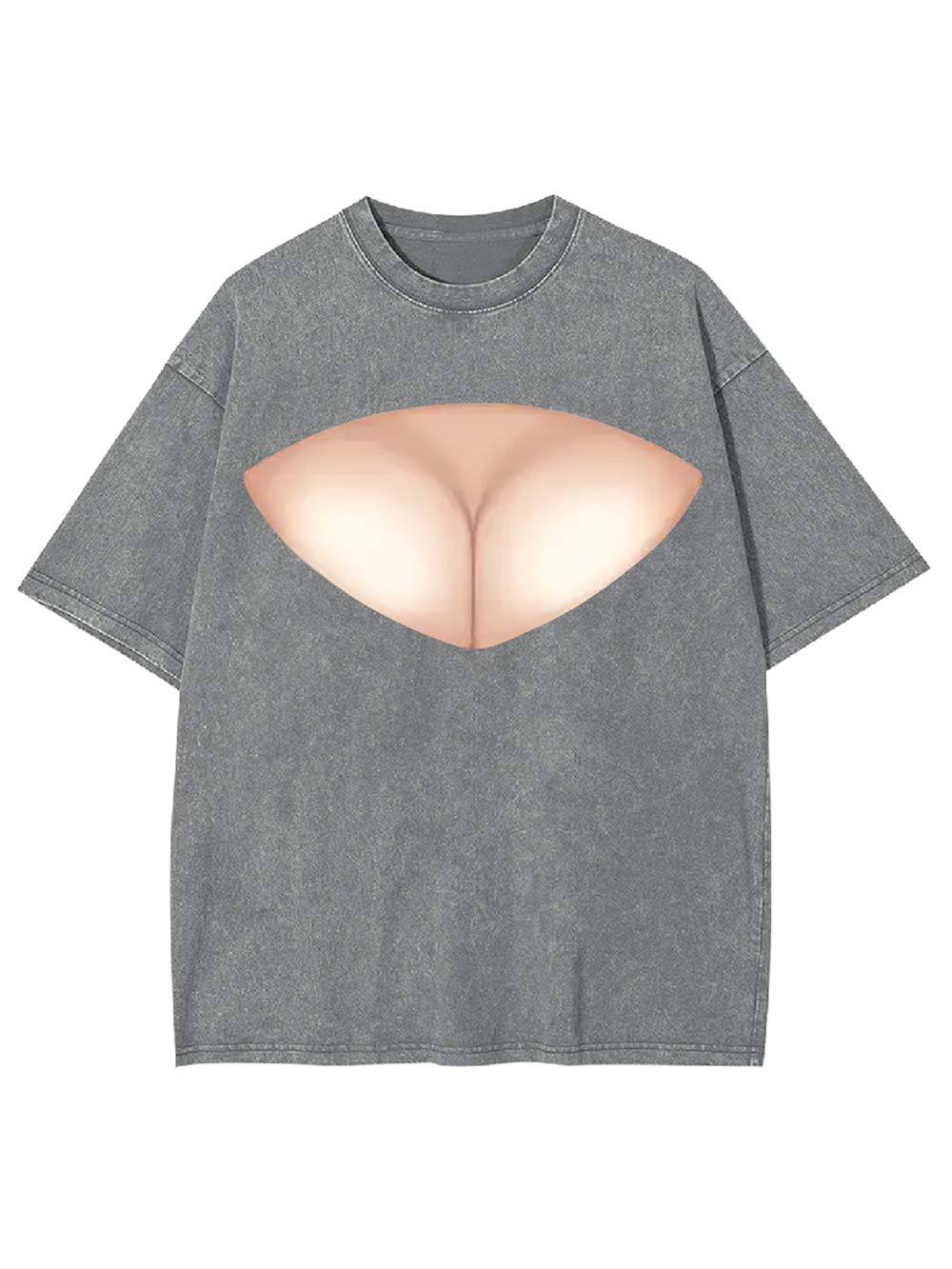 Abstract Curves Washed Tshirt