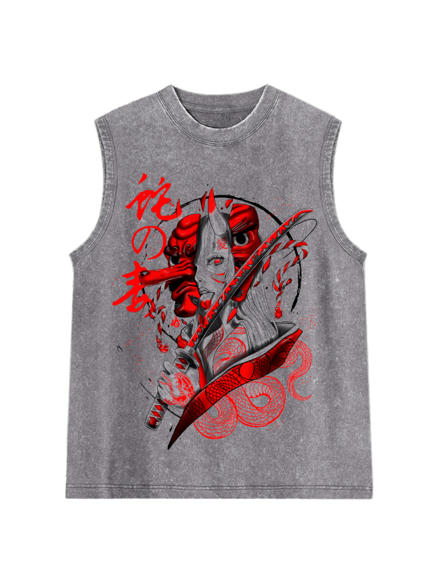 Snake Venom Washed Tank Top