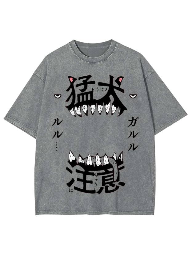 Beware of the Fierce Dog Washed Tshirt