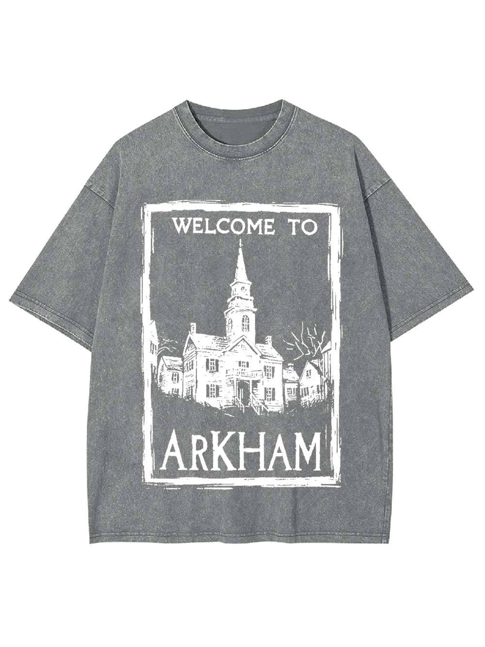 Welcome to Arkham Washed Tshirt