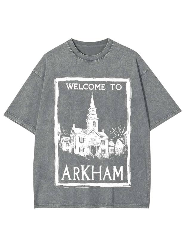 Welcome to Arkham Washed Tshirt