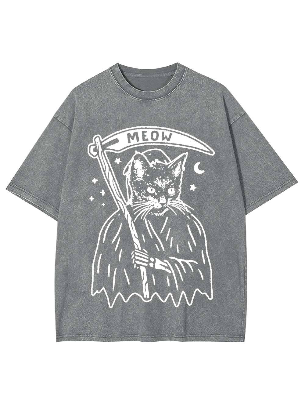Meow Reaper Washed Tshirt