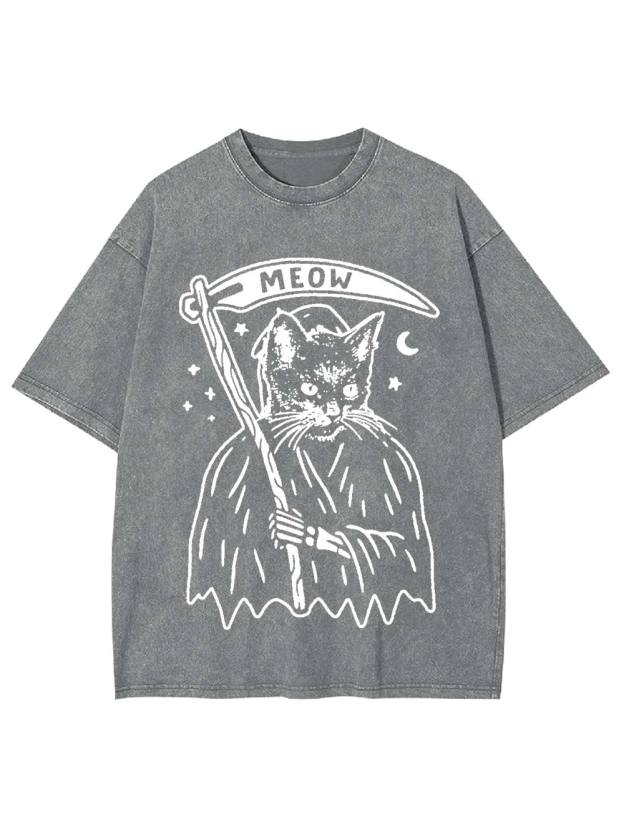 Meow Reaper Washed Tshirt