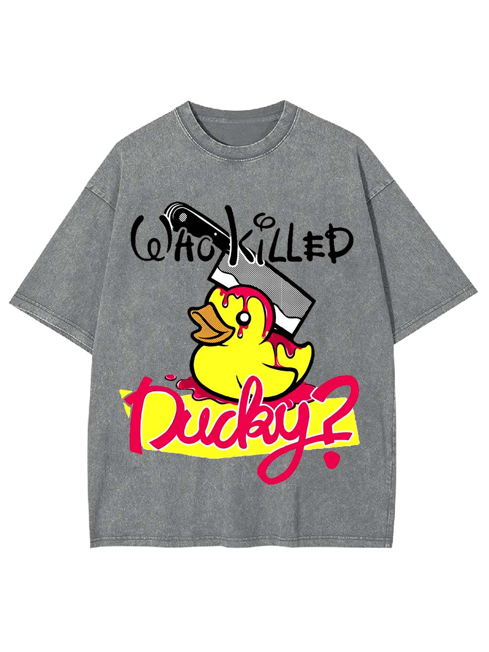 Who Killed Ducky? Washed Tshirt