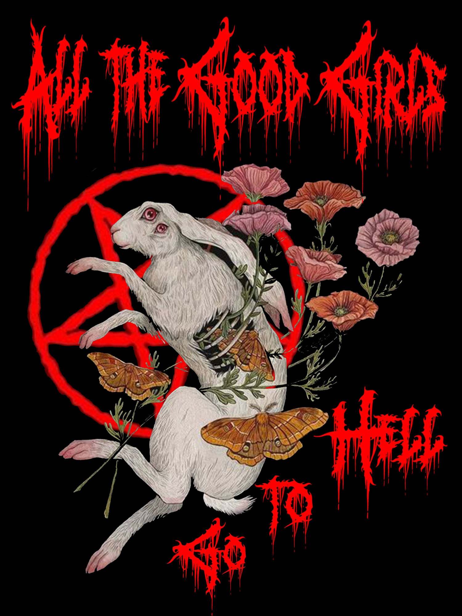 All The Good Girls Go To Hell Washed Tshirt