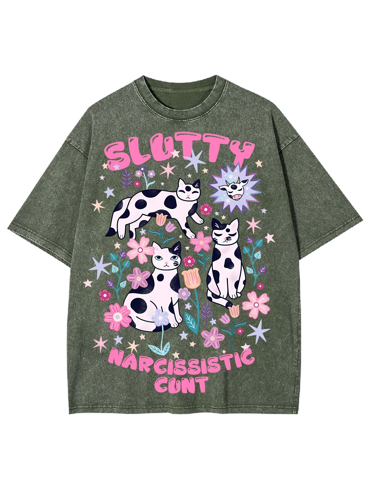 Slutty Narcissistic Cunt Washed Tshirt