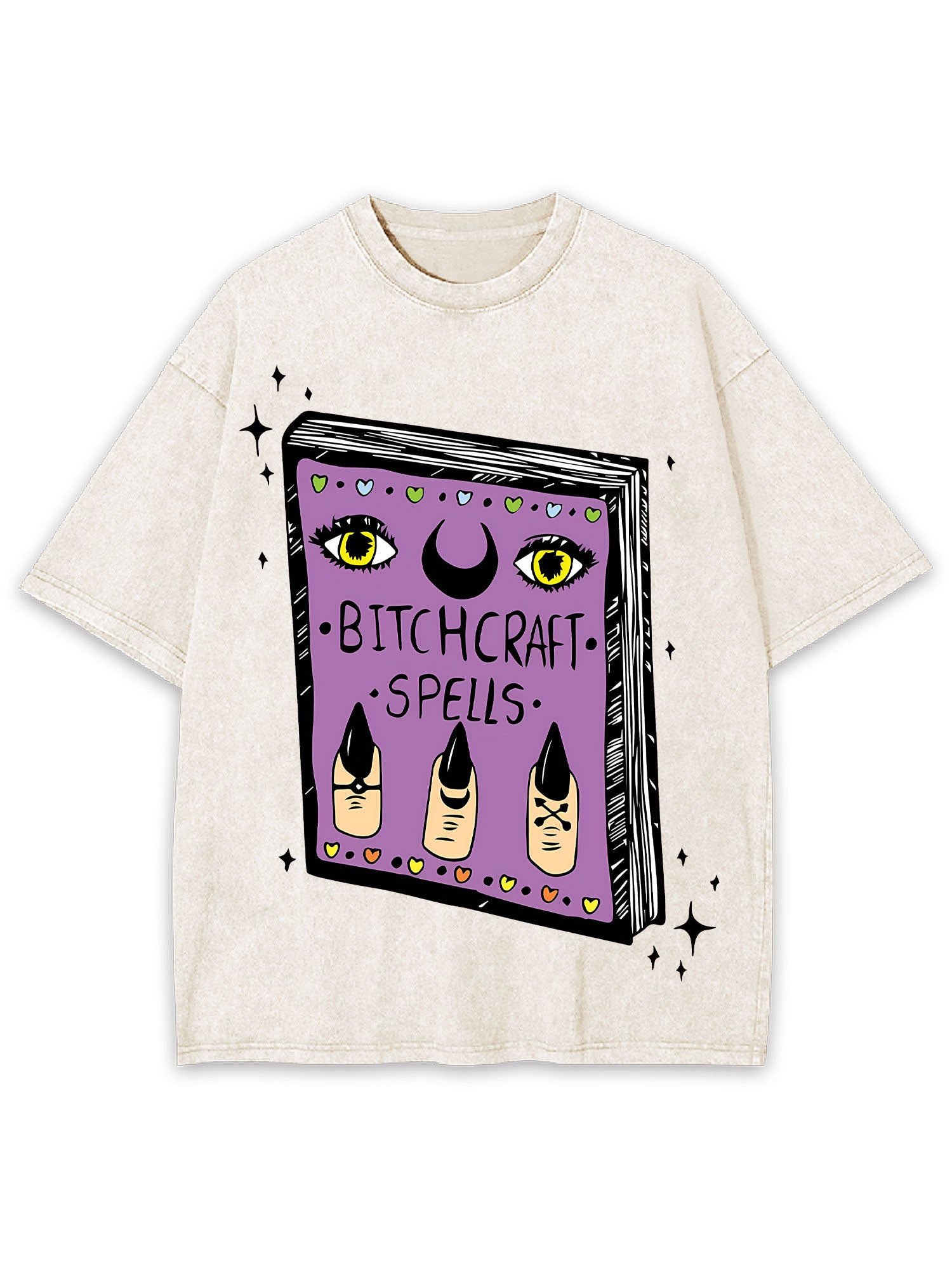 Bitchcraft Spells Washed Tshirt
