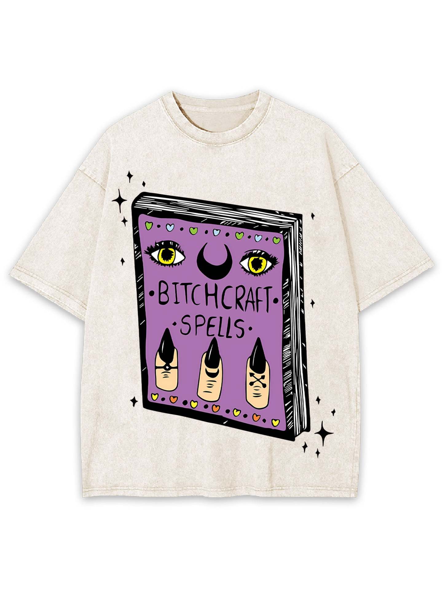Bitchcraft Spells Washed Tshirt