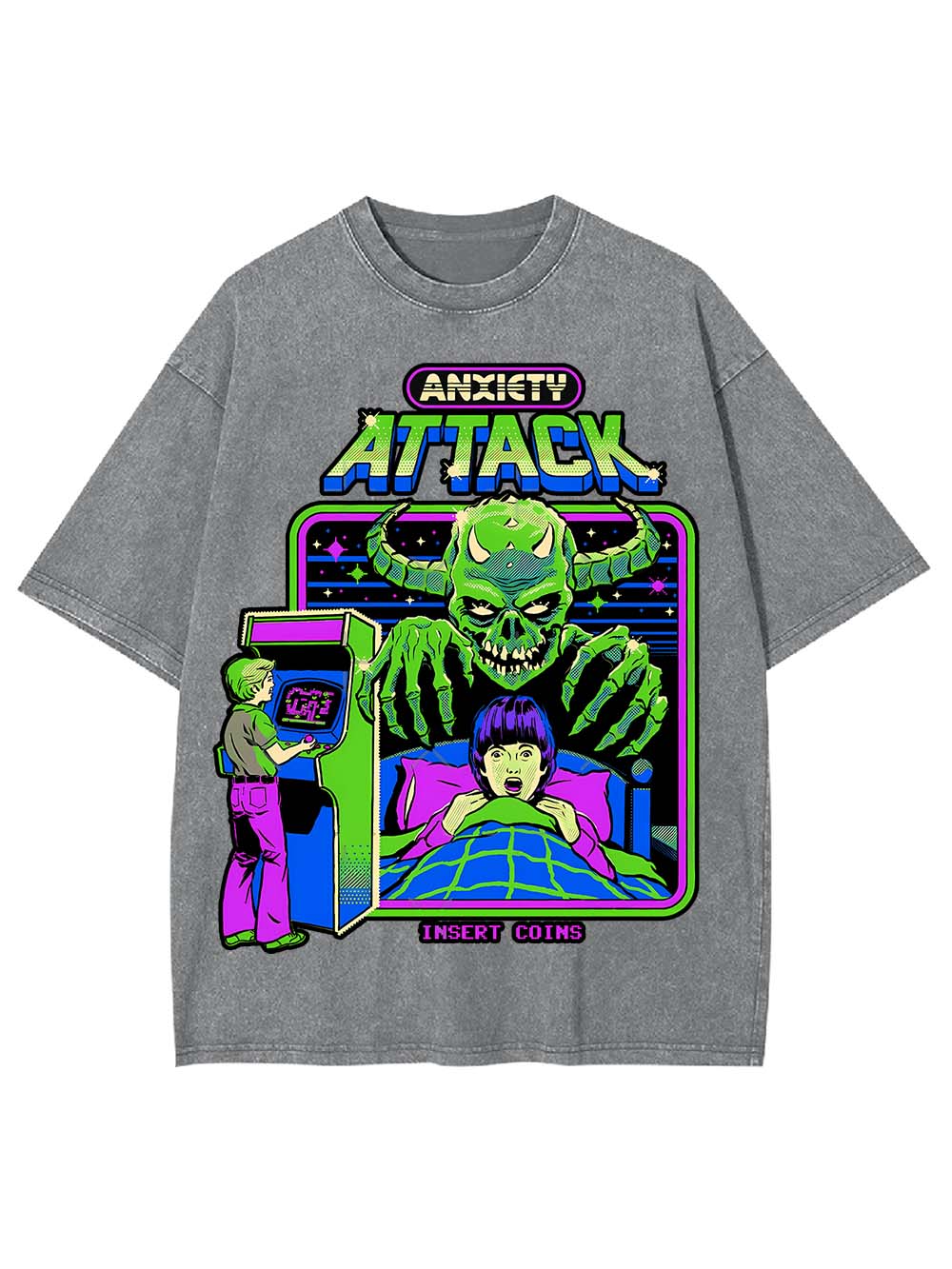 Anxiety Attack Washed Tshirt