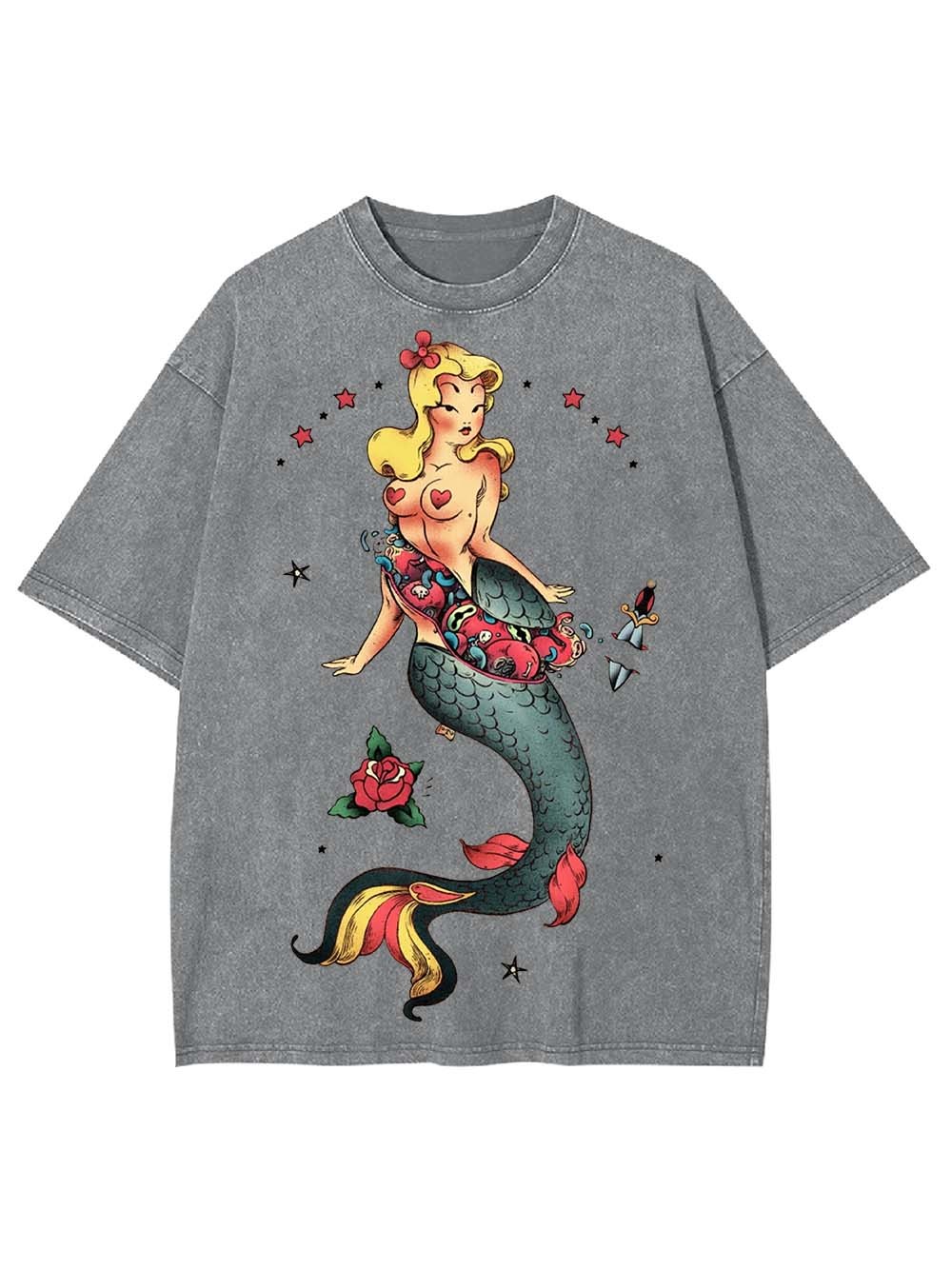 The Broken Mermaid Washed Tshirt