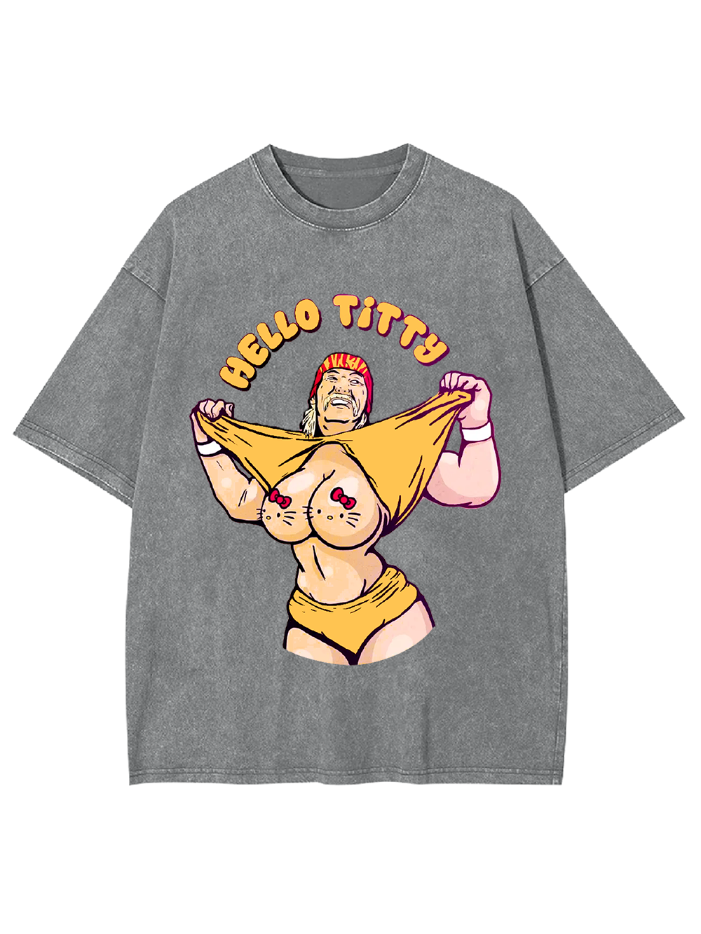 "Playful Parody Unveiled" Washed Tshirt