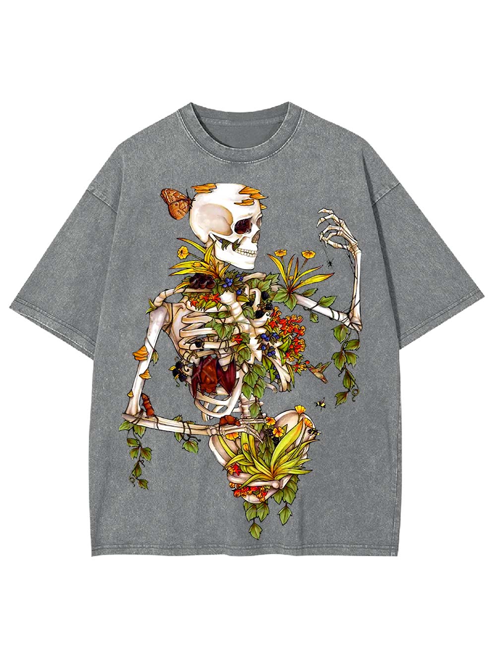 Floral Rebirth Washed Tshirt