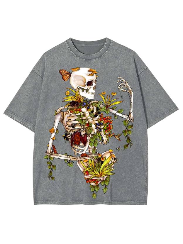 Floral Rebirth Washed Tshirt