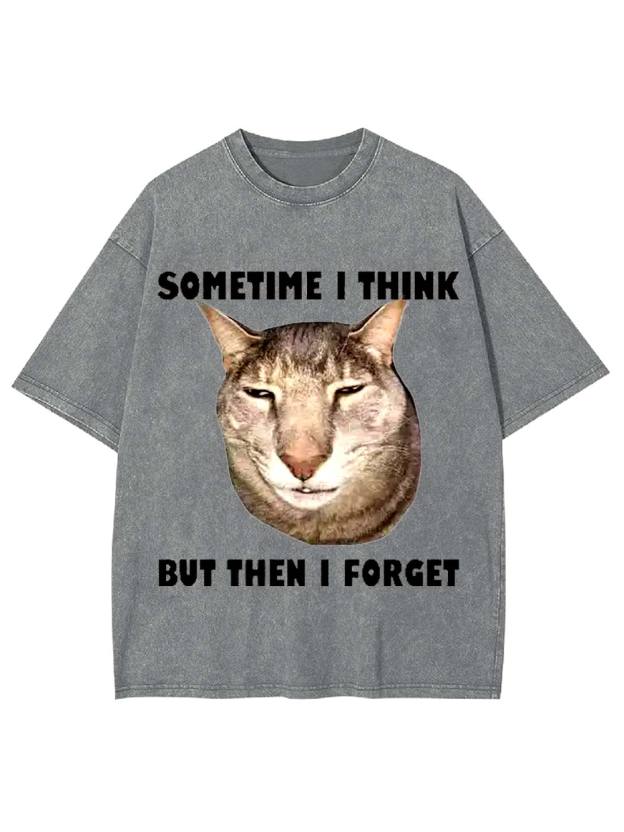 Sometime I Think   But Then I Forget  Washed Tshirt