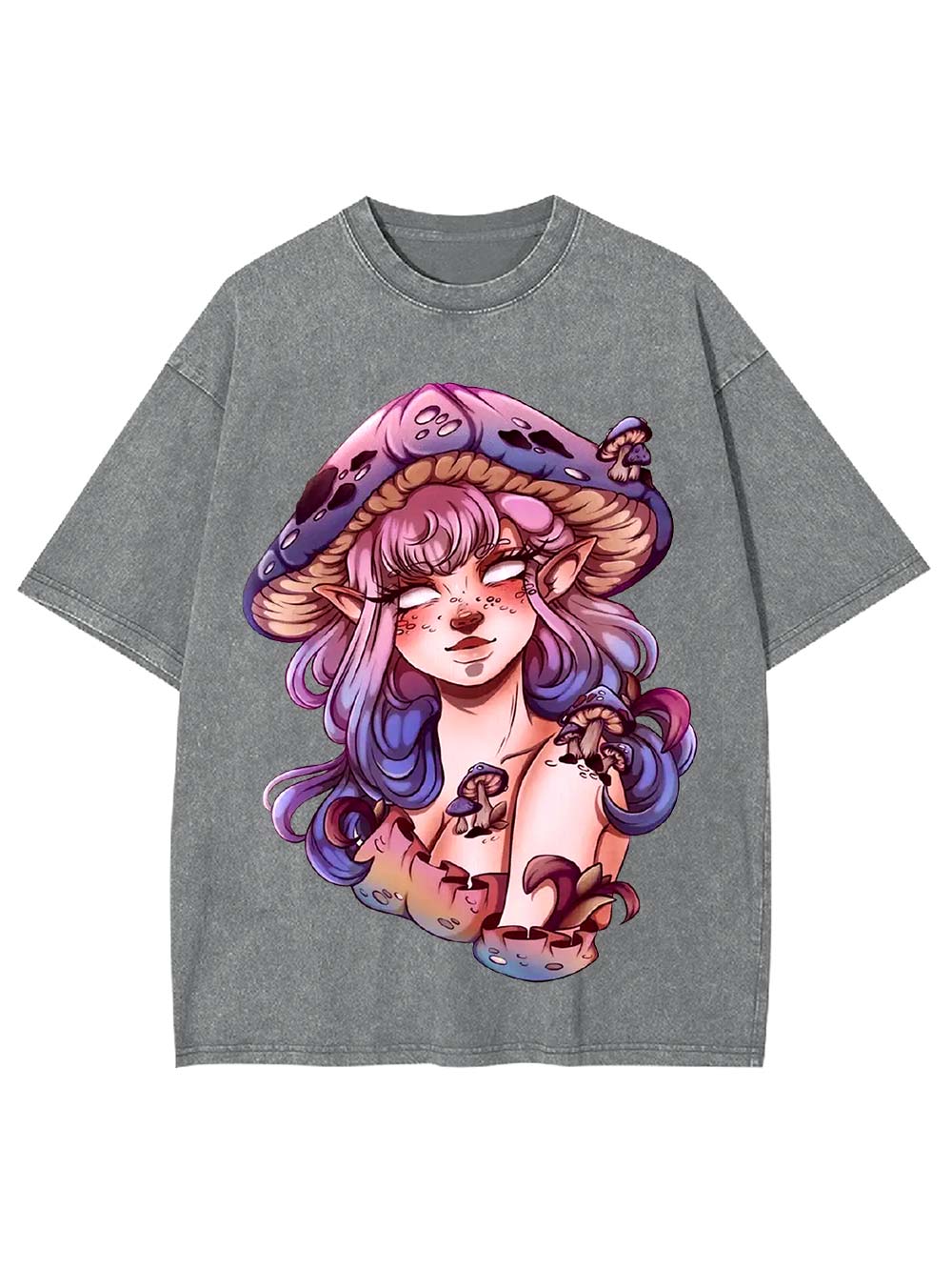 Mushroom Fairy Enchantress Washed Tshirt