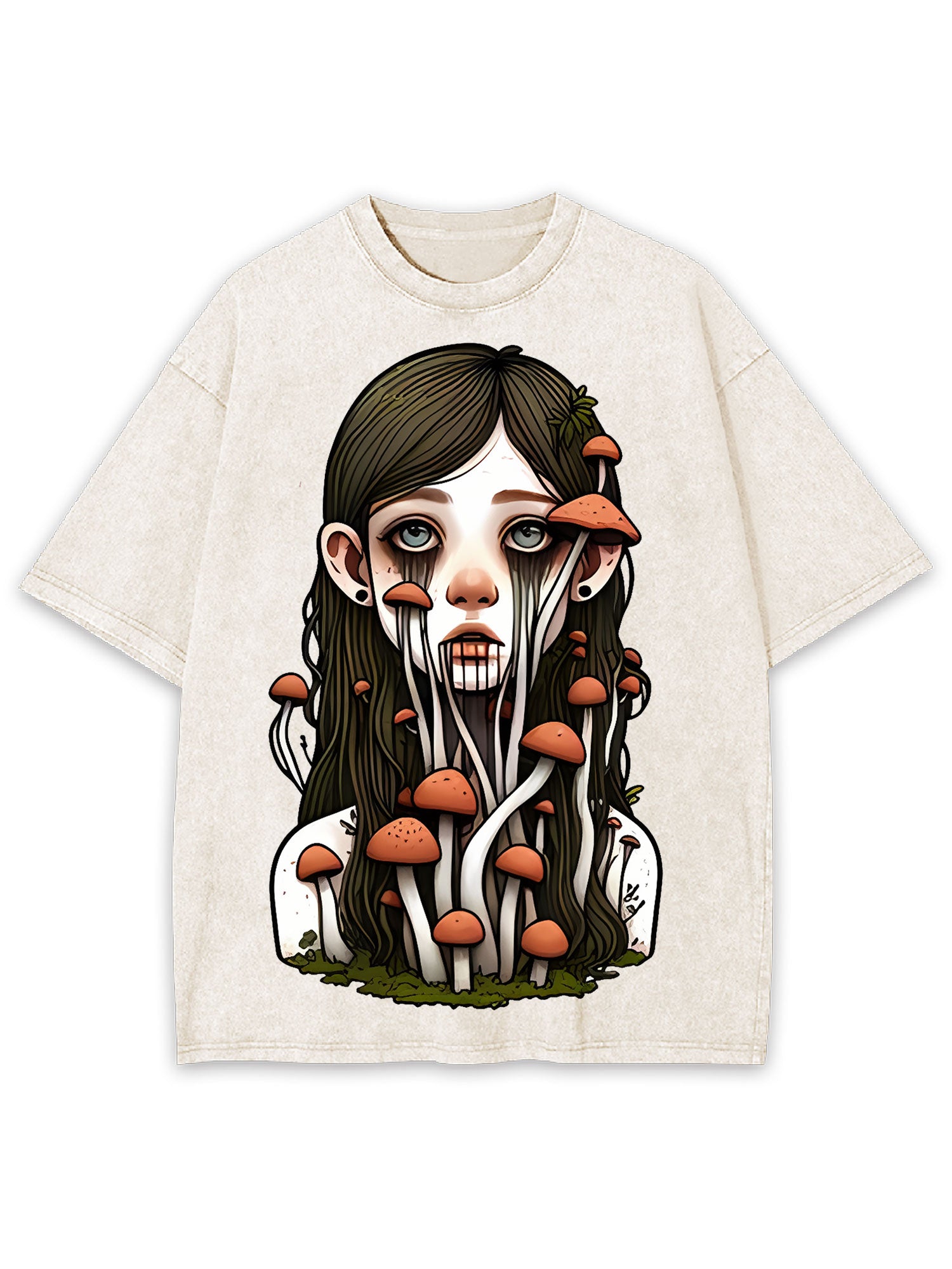 Mushroom Girl Washed Tshirt