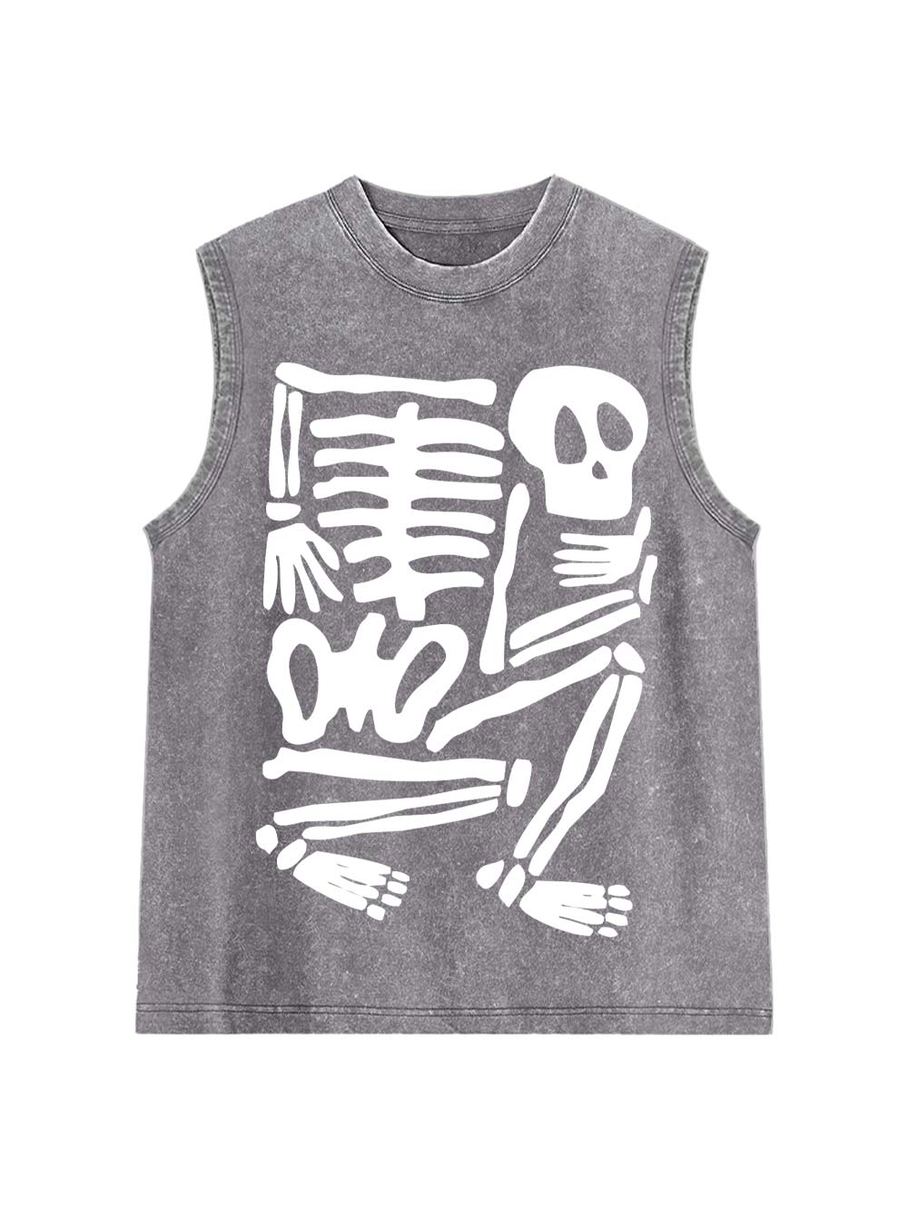 Skeleton Puzzle Washed Tank Top