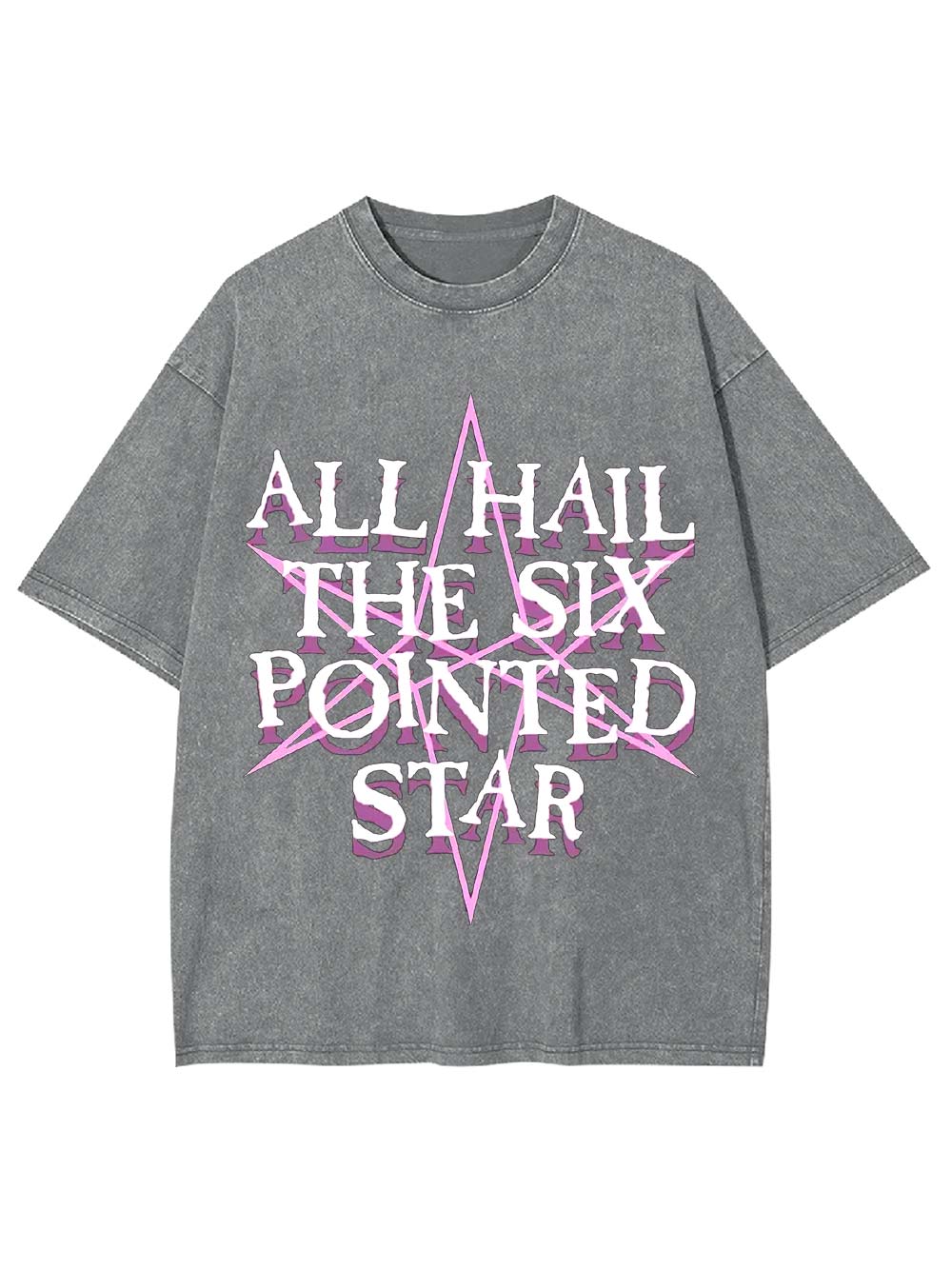 All Hail the Six-Pointed Star Washed Tshirt