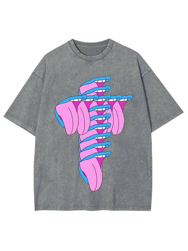 Tangled Tongues Washed Tshirt