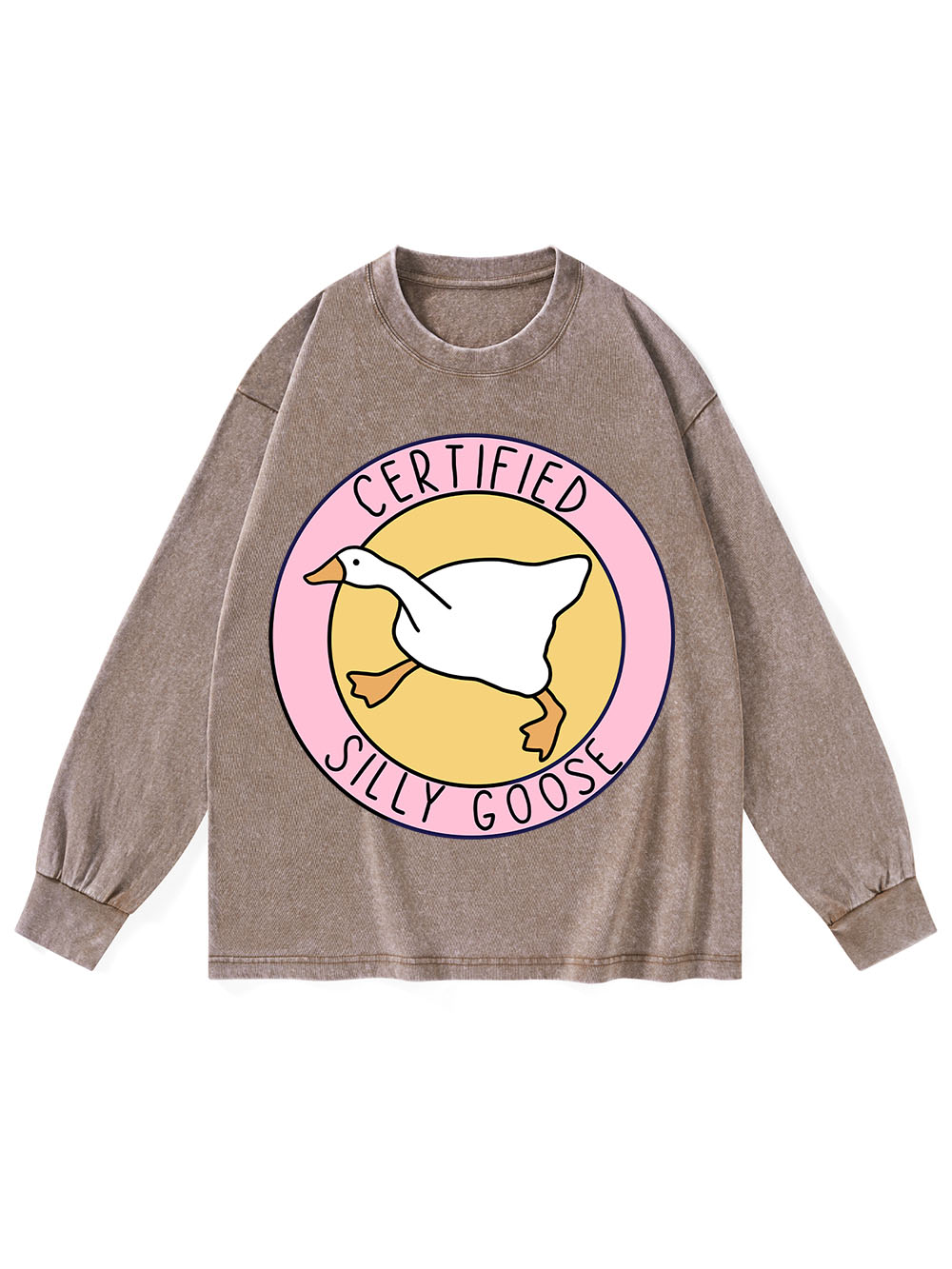 Certified Silly Goose Washed Long-Sleeve Tshirt