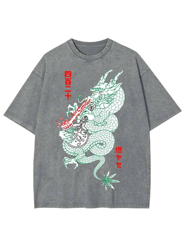 Dragon's Flame Washed Tshirt