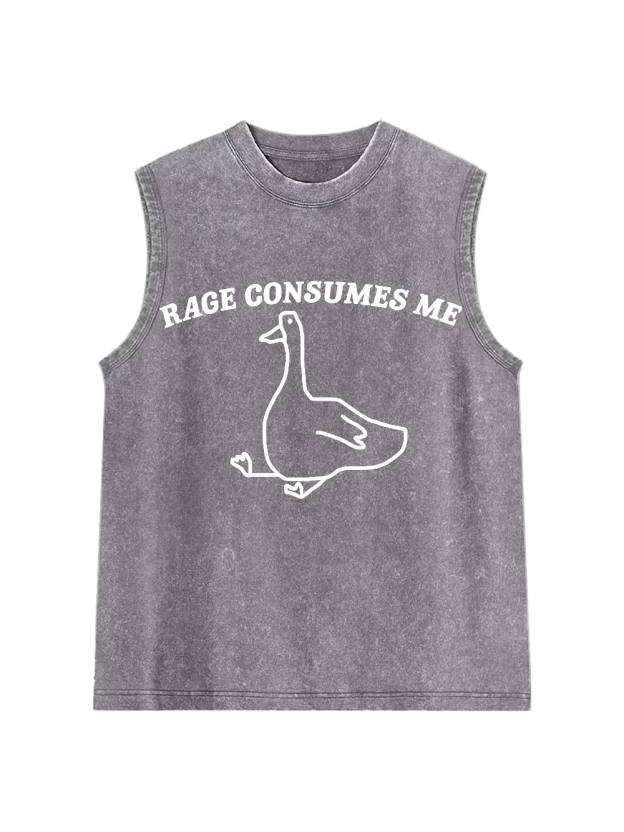 Rage Consumes Me Washed Tank Top