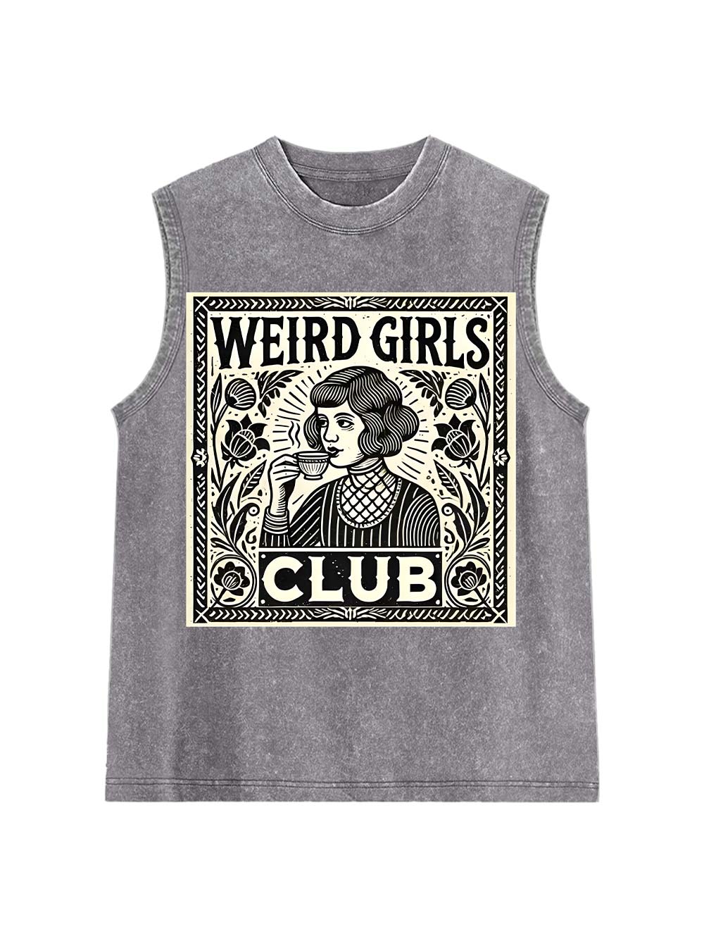 Weird Girls Club Washed Tank Top