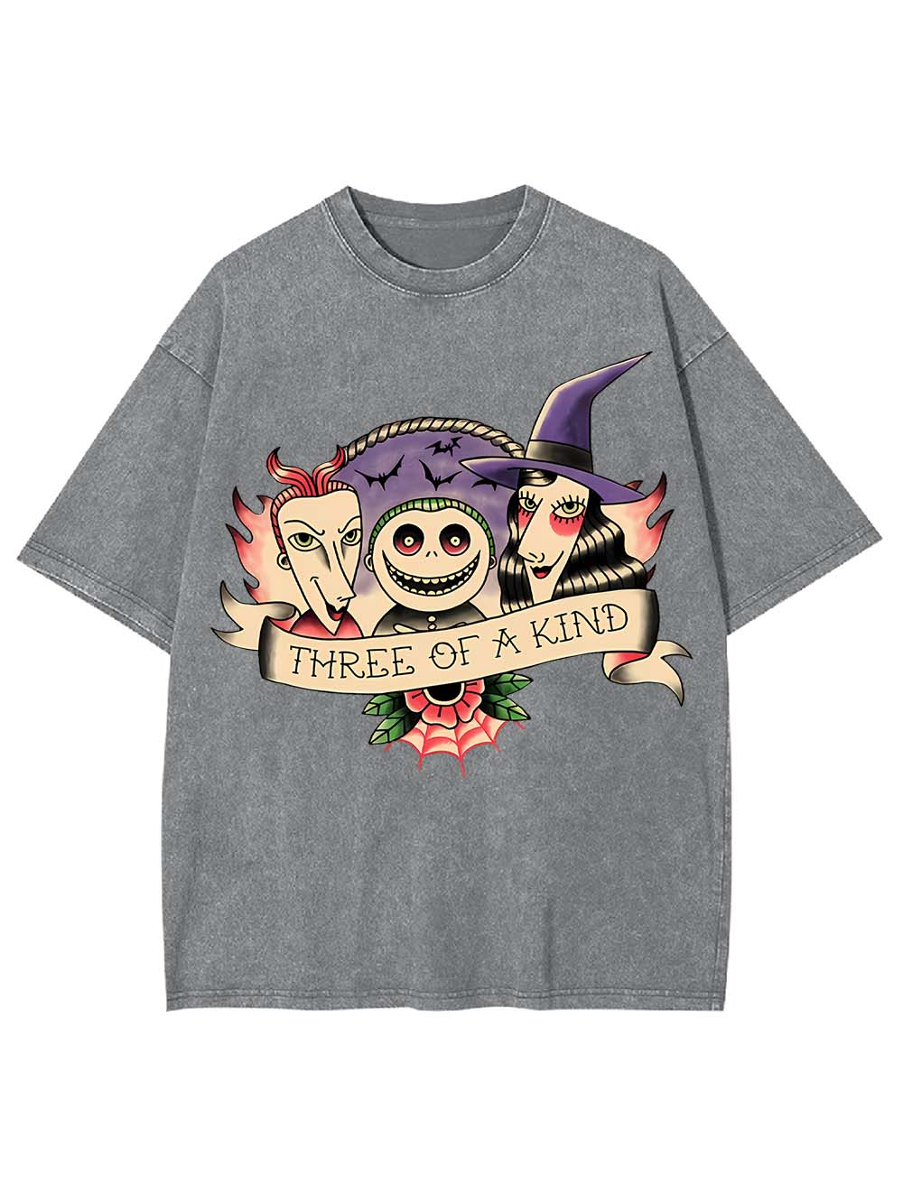 Three Of A Kind Washed Tshirt