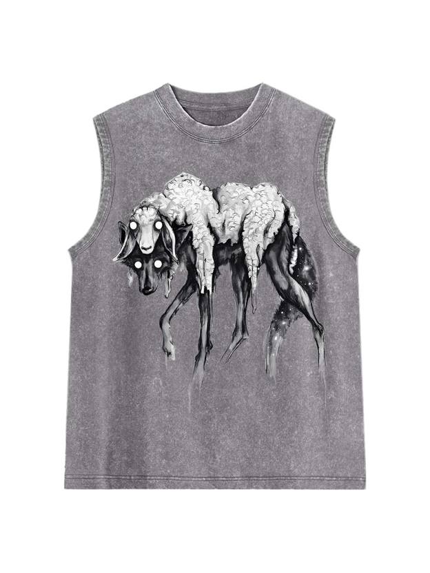 Among Sheep Washed Tank Top