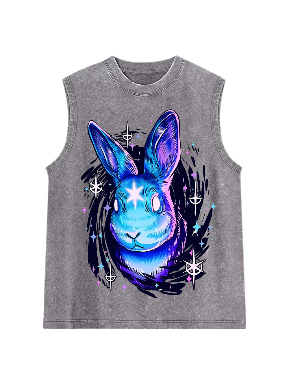 Black Rabbit Hole Washed Tank Top