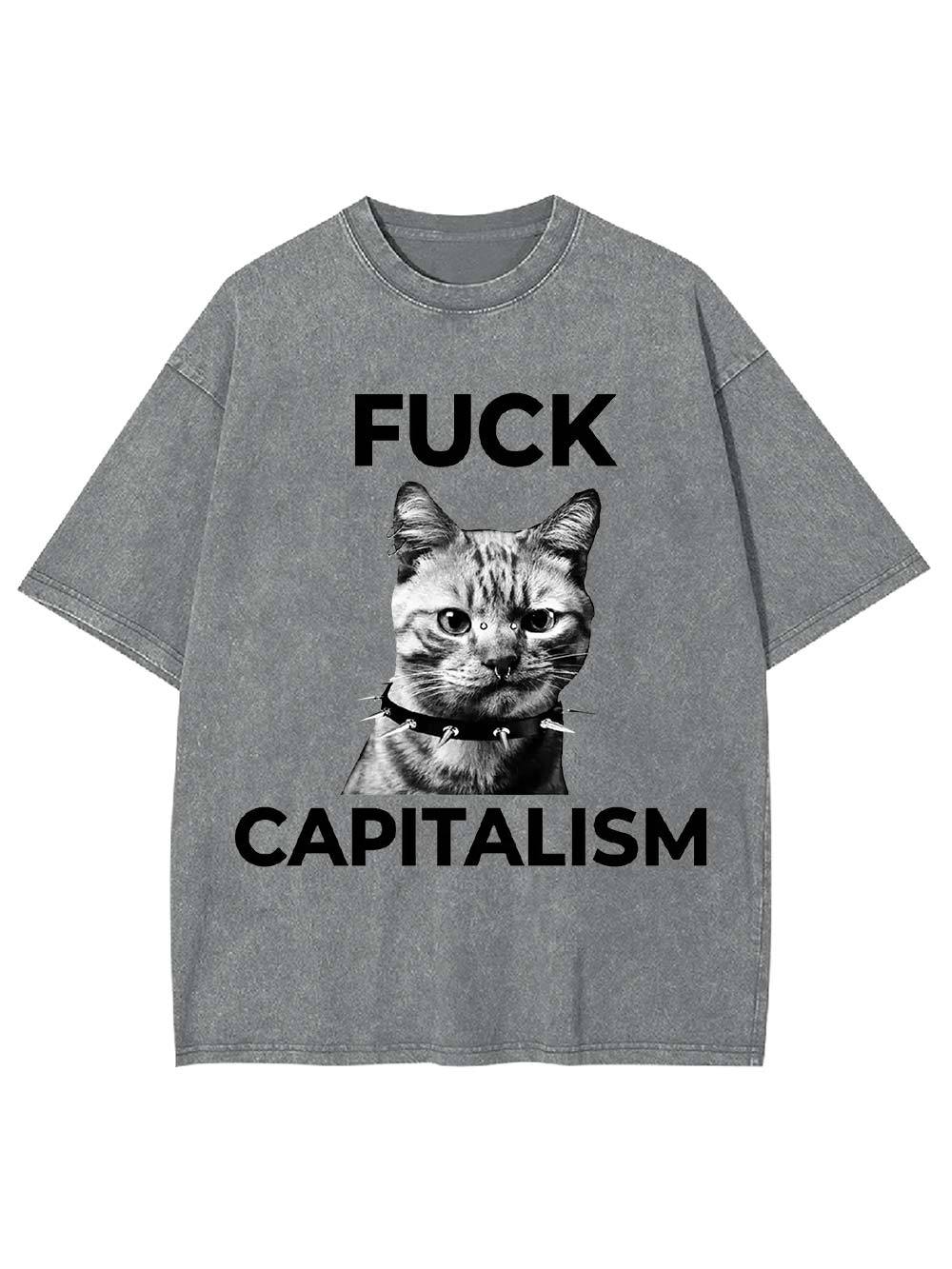 Rebel Cat Washed Tshirt