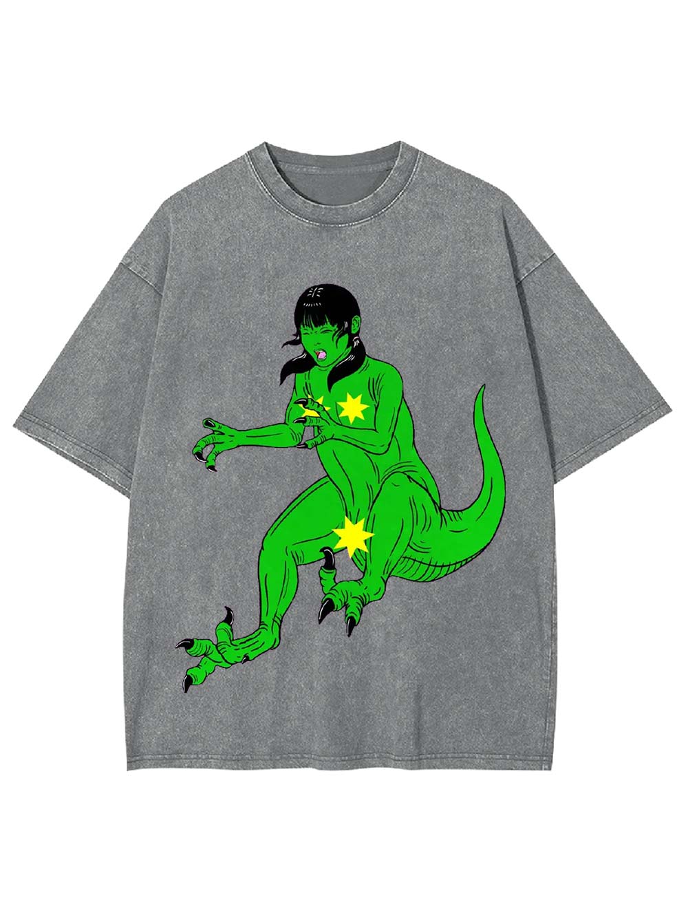Reptilian Transformation Washed Tshirt
