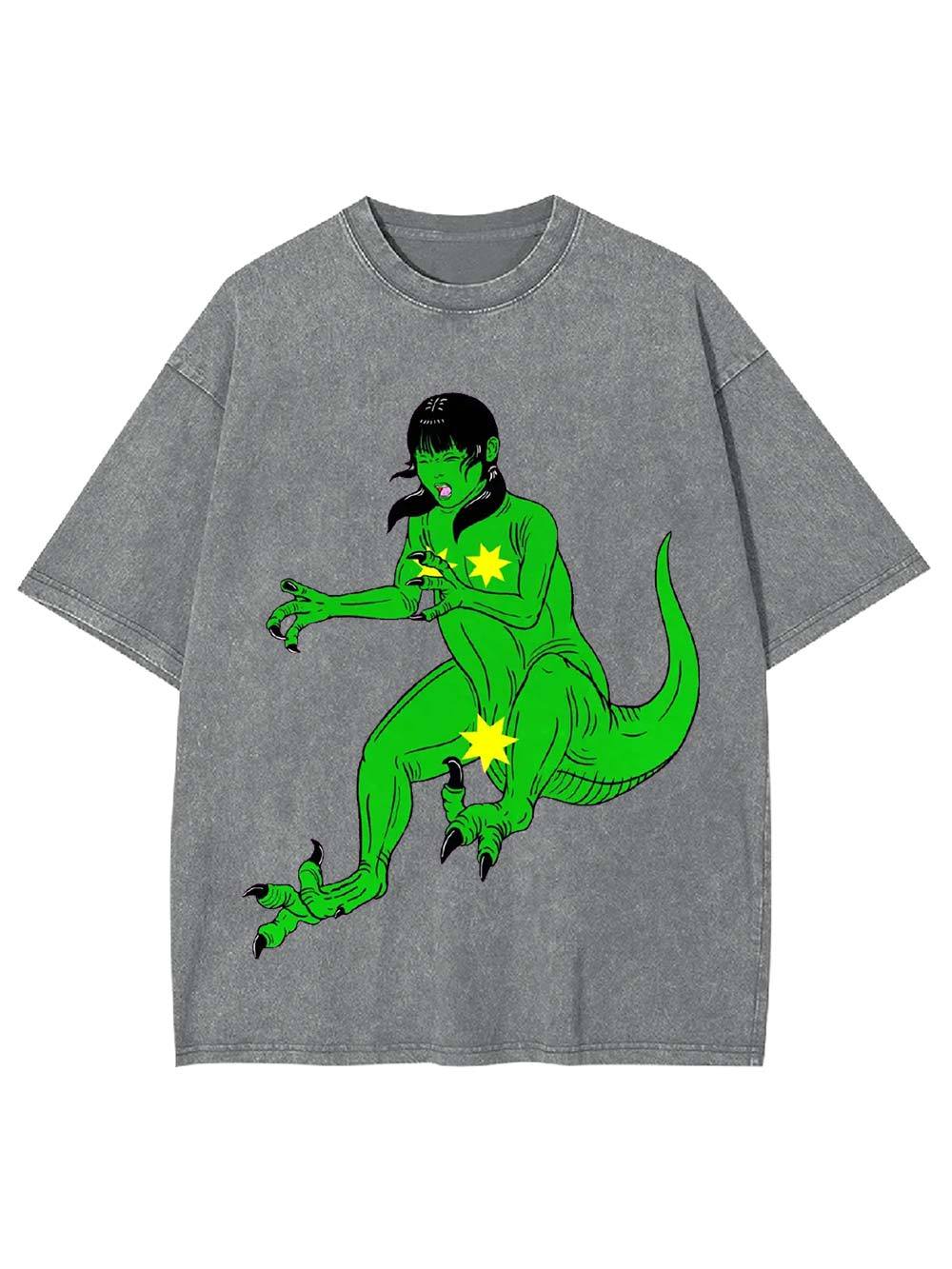 Reptilian Transformation Washed Tshirt