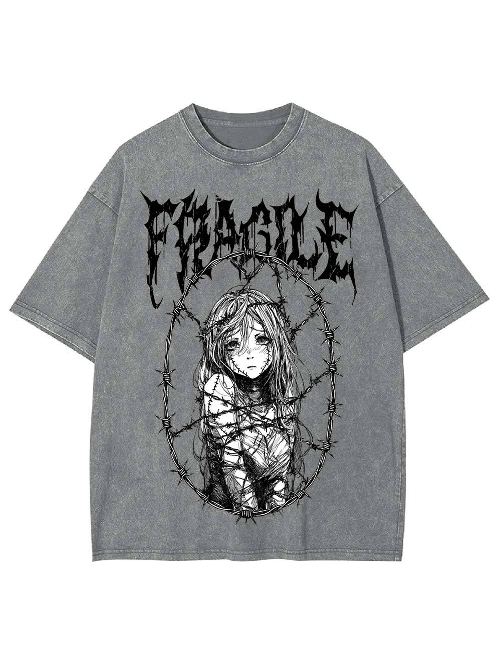 Fragile Boundaries Washed Tshirt