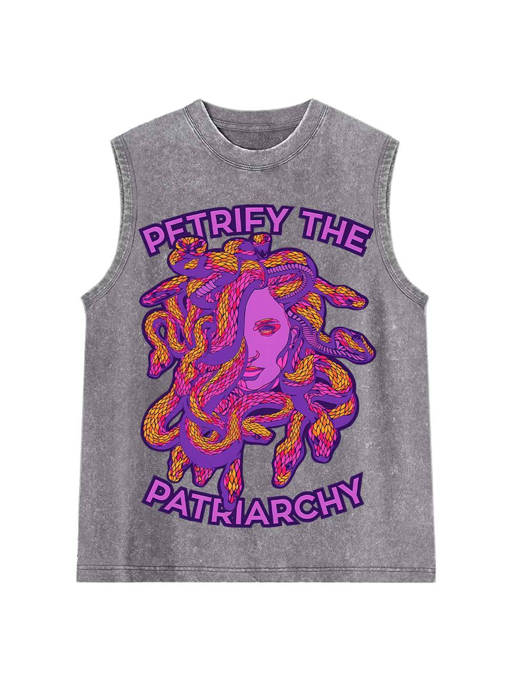 Petrify The Patriarchy  Washed Tank Top